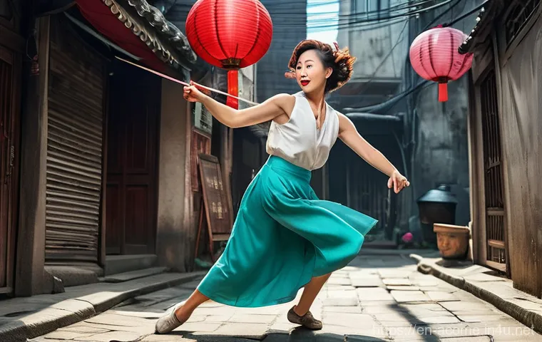 아시아 코미디 영화 흥행작 - **Prompt:** A bustling, vibrant scene inside a quirky, highly successful fried chicken restaurant. S...